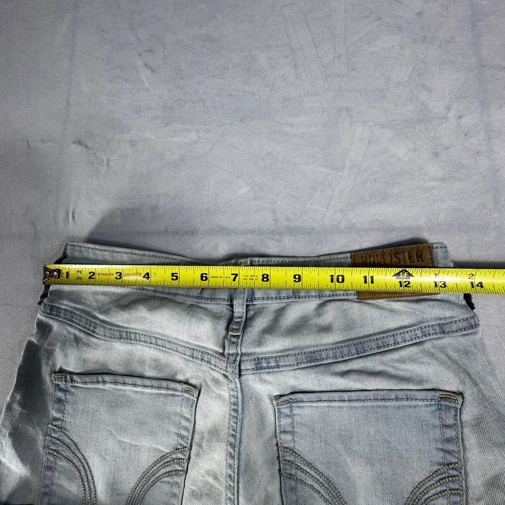 Hollister Womens Super‎ Skinny Jeans Light Blue 5-Pockets High Rise Slim Fit 5S
